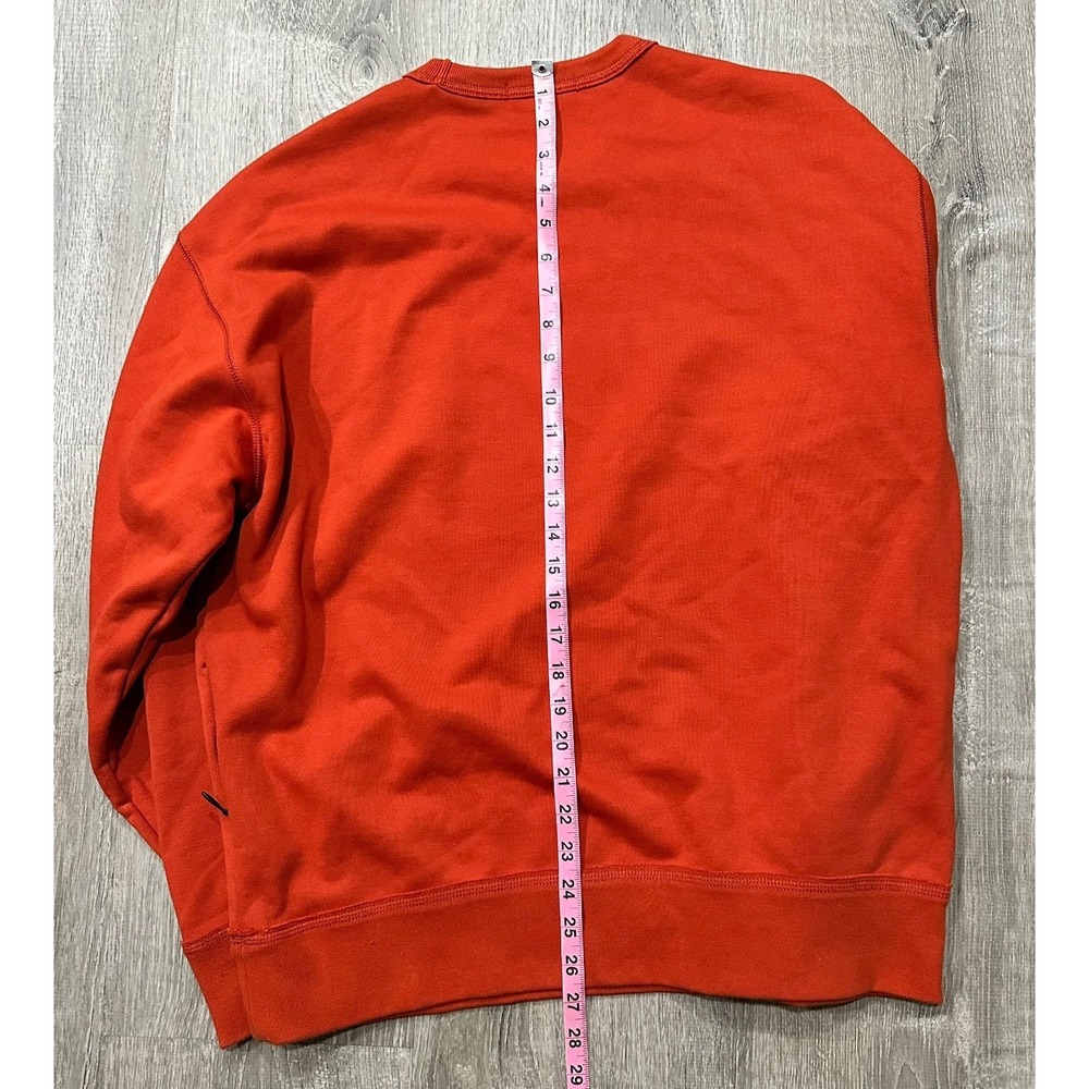 Banana Republic Sweater Mens Medium Orange Pullover Heavy Boxy Crewneck Sweater - Picture 9 of 13